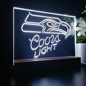 Seattle Seahawks Coors Light LED Desk Light