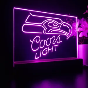 Seattle Seahawks Coors Light LED Desk Light