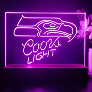 Seattle Seahawks Coors Light LED Desk Light