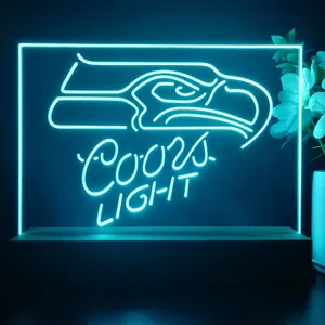Seattle Seahawks Coors Light LED Desk Light