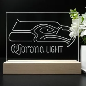 Seattle Seahawks Corona Light LED Desk Light