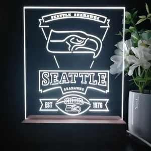 Seattle Seahawks EST 1976 LED Desk Light