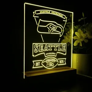 Seattle Seahawks EST 1976 LED Desk Light