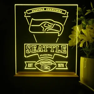 Seattle Seahawks EST 1976 LED Desk Light