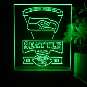 Seattle Seahawks EST 1976 LED Desk Light