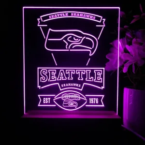 Seattle Seahawks EST 1976 LED Desk Light
