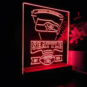 Seattle Seahawks EST 1976 LED Desk Light