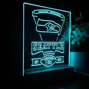 Seattle Seahawks EST 1976 LED Desk Light