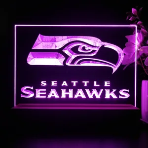 Seattle Seahawks Logo 1 LED Desk Light