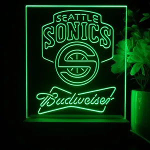 Seattle Supersonics Budweiser LED Desk Light