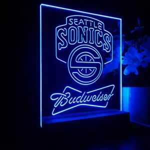 Seattle Supersonics Budweiser LED Desk Light