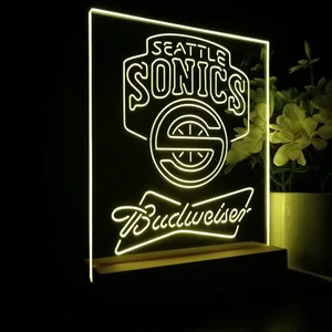 Seattle Supersonics Budweiser LED Desk Light