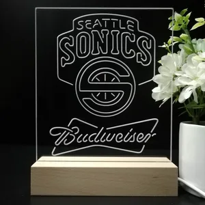 Seattle Supersonics Budweiser LED Desk Light