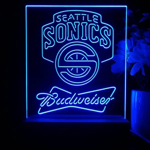 Seattle Supersonics Budweiser LED Desk Light