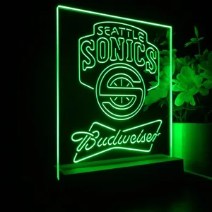 Seattle Supersonics Budweiser LED Desk Light