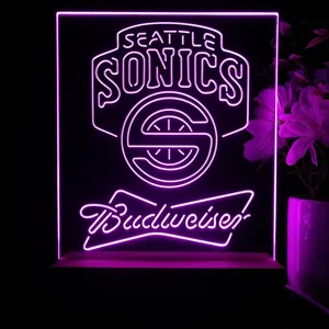 Seattle Supersonics Budweiser LED Desk Light