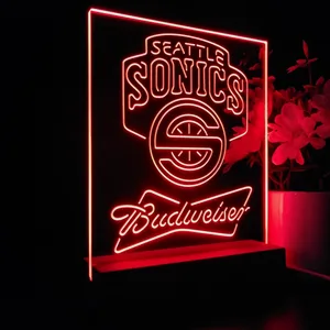 Seattle Supersonics Budweiser LED Desk Light
