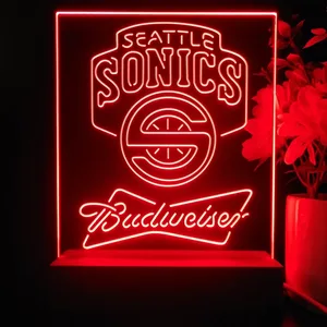 Seattle Supersonics Budweiser LED Desk Light