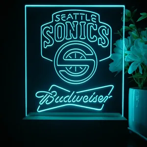 Seattle Supersonics Budweiser LED Desk Light