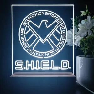 S.H.I.E.L.D. Logo LED Desk Light