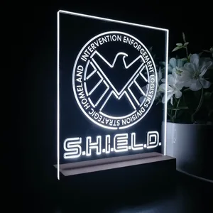 S.H.I.E.L.D. Logo LED Desk Light