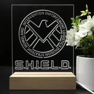S.H.I.E.L.D. Logo LED Desk Light