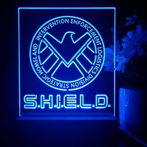 S.H.I.E.L.D. Logo LED Desk Light