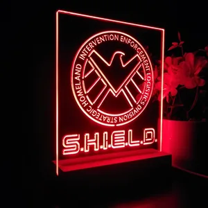 S.H.I.E.L.D. Logo LED Desk Light
