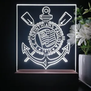 Sport Club Corinthians Paulista Logo LED Desk Light