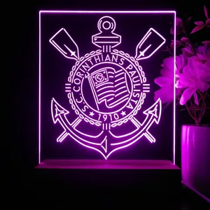 Sport Club Corinthians Paulista Logo LED Desk Light