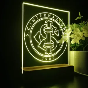 Sport Club Internacional Logo LED Desk Light