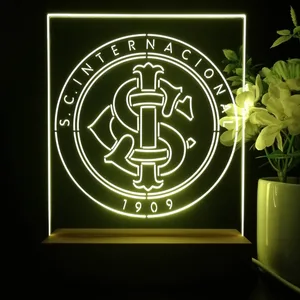 Sport Club Internacional Logo LED Desk Light