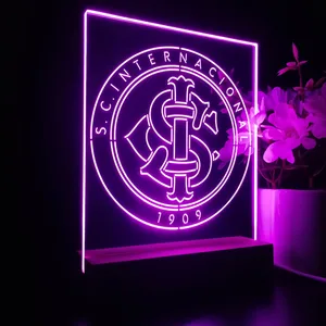 Sport Club Internacional Logo LED Desk Light