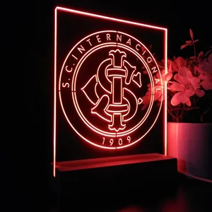 Sport Club Internacional Logo LED Desk Light