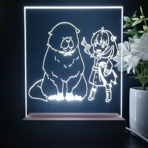Spy X Family Anya with bear LED Desk Light