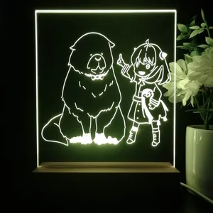 Spy X Family Anya with bear LED Desk Light