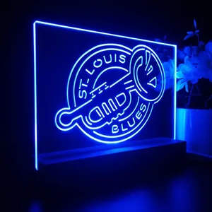 St Louis Blues Alternate LED Desk Light