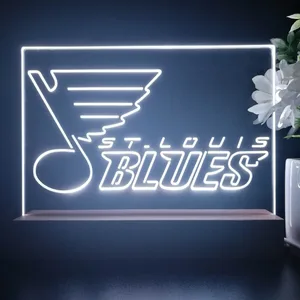 St Louis Blues Logo 2 LED Desk Light