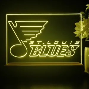 St Louis Blues Logo 2 LED Desk Light
