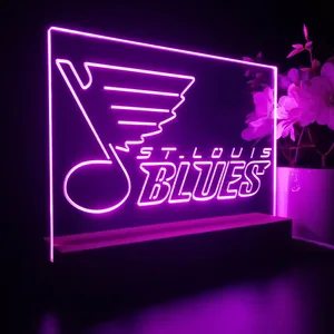 St Louis Blues Logo 2 LED Desk Light