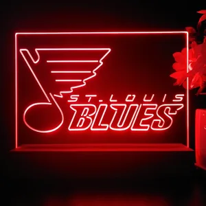 St Louis Blues Logo 2 LED Desk Light
