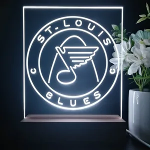 St Louis Blues Round Logo LED Desk Light