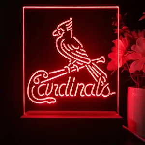 St Louis Cardinals Logo 1 LED Desk Light