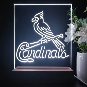 St Louis Cardinals Logo 1 LED Desk Light