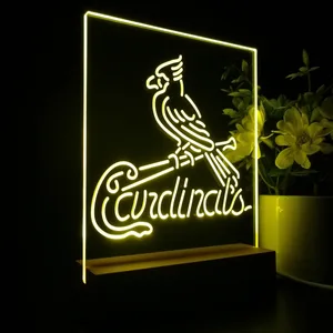 St Louis Cardinals Logo 1 LED Desk Light