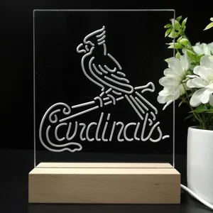 St Louis Cardinals Logo 1 LED Desk Light