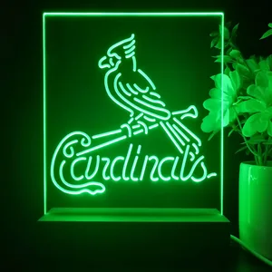 St Louis Cardinals Logo 1 LED Desk Light
