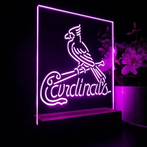 St Louis Cardinals Logo 1 LED Desk Light