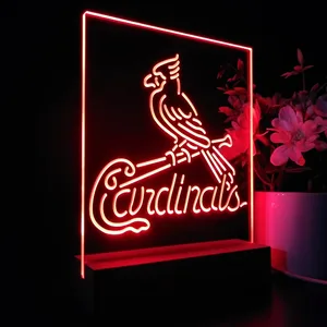 St Louis Cardinals Logo 1 LED Desk Light