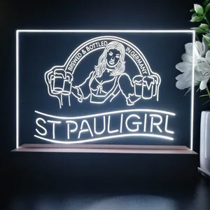 St. Pauli Girl Beer Girl LED Desk Light